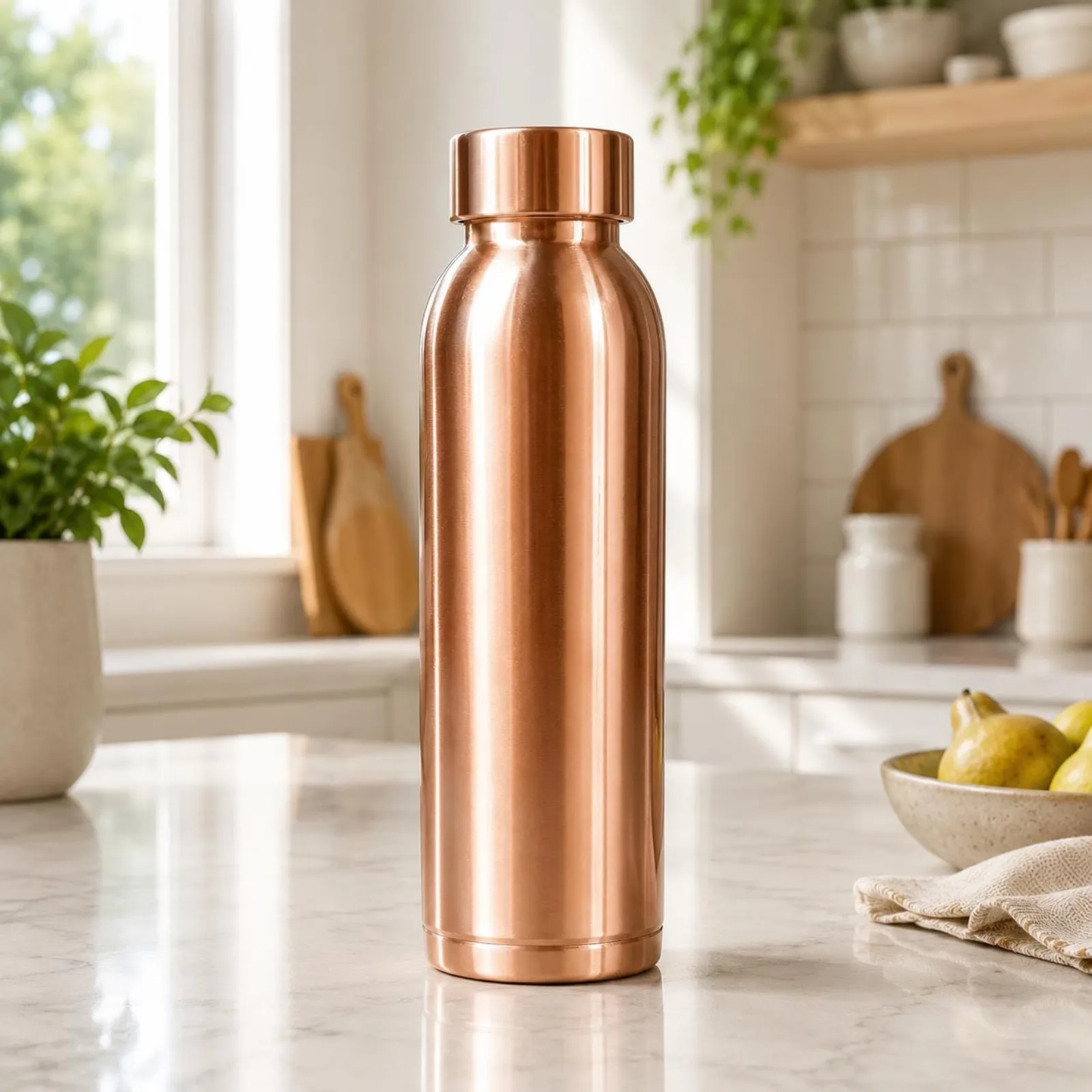 Pure Copper Bottle | Leakproof Eco-Friendly Gift | Gift For Her — photo 1