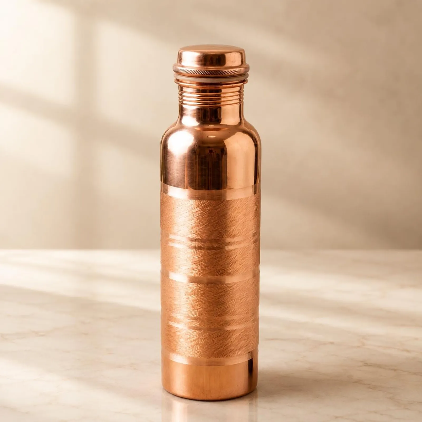 Pure Copper Water Bottle | Ayurvedic Wellness Flask Resuable Bottle — photo 1