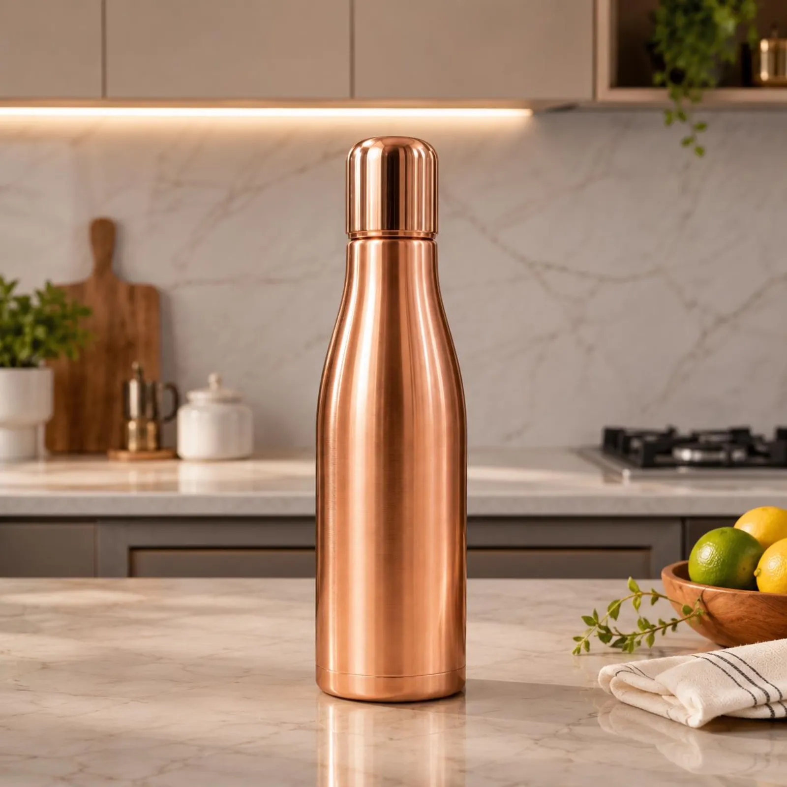 Handmade Pure Copper Water Bottle for Corporate Gifts Weddings Bulk Orders and Wellness — photo 1